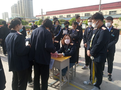 石家莊鐵路職業(yè)技工學校2021春學生會納新現(xiàn)場 學子風采 第3張